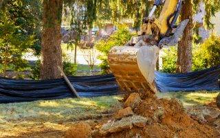 landscaping excavation project in Colorado Springs